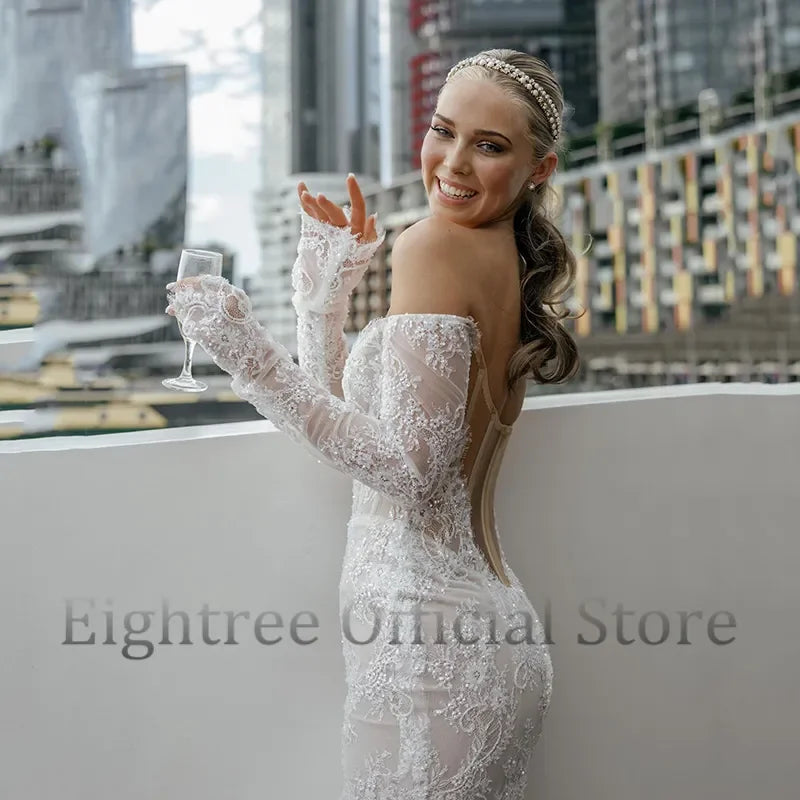 Boho Mermaid Wedding Dress
