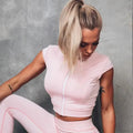 Yoga Top with Zipper Front