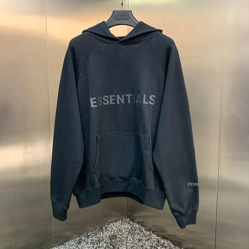 ESSENTIALS Fleece Oversized Hoodie Pullover