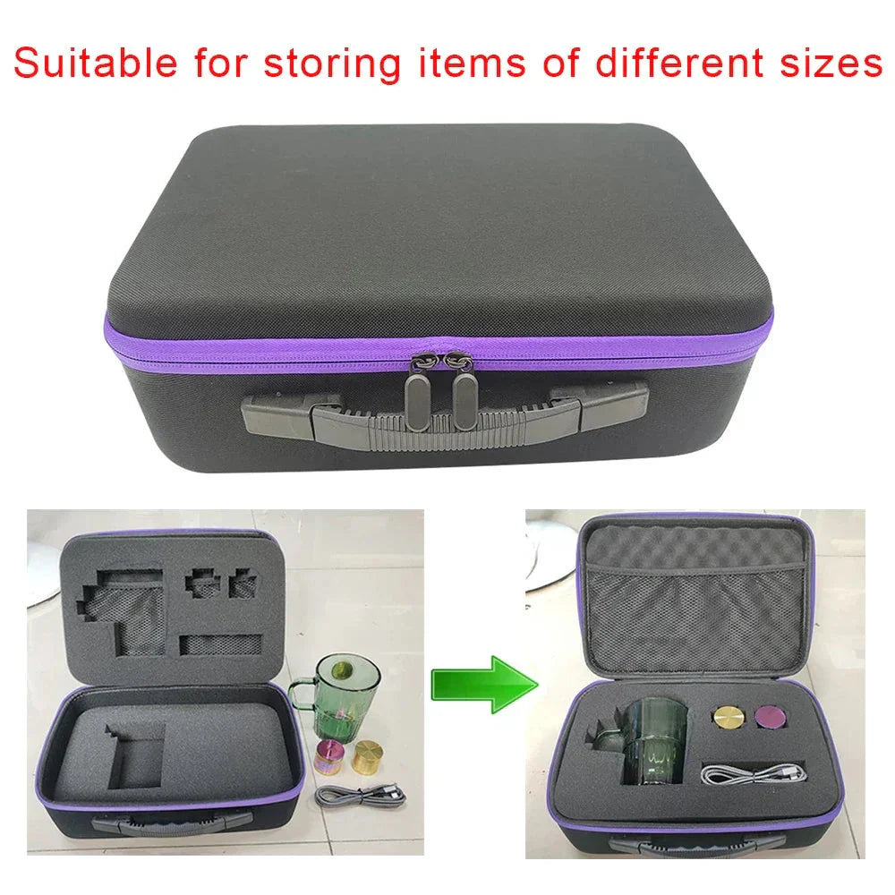 8 Slot Watch Storage Box Shockproof Watch Carry Case Organizer Protective Canvas EVA Hard Shell Zipper Watch Storage Case