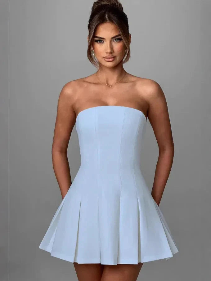 Monroe Strapless Bow Party Dress