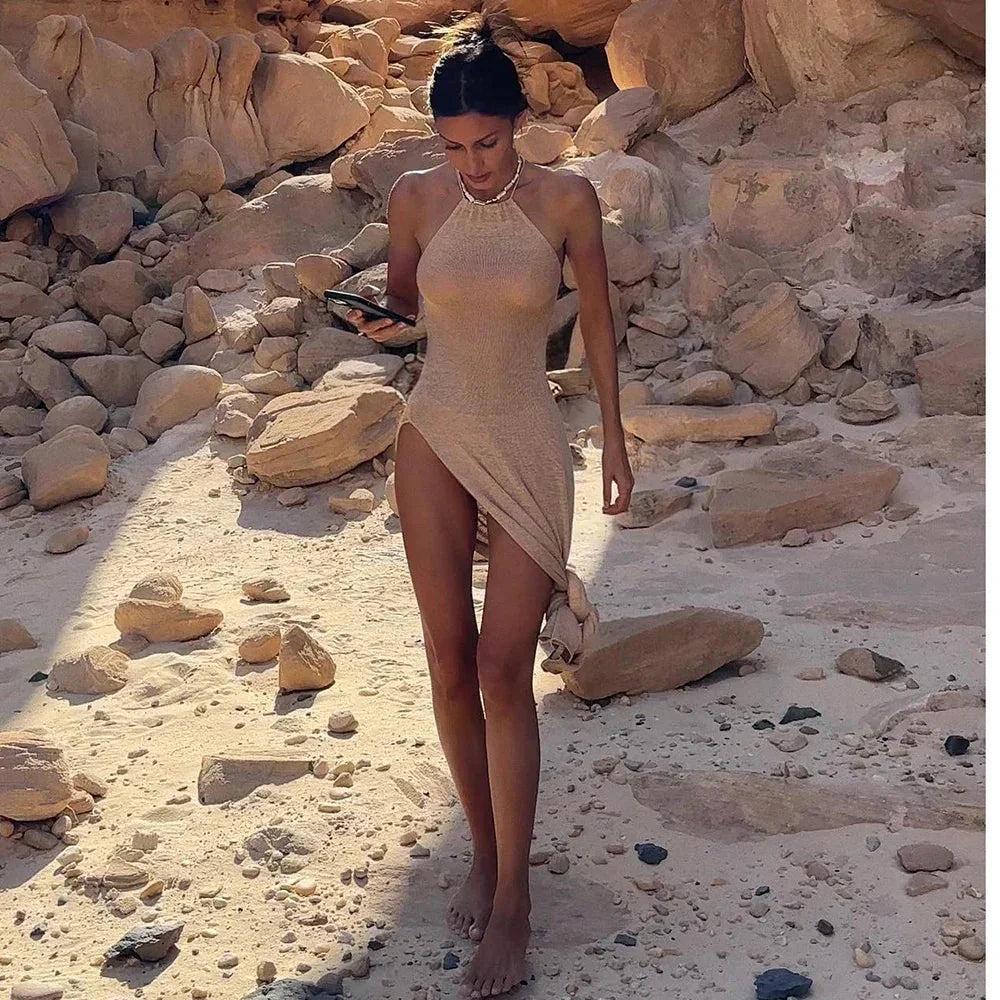 Hailey Halter Maxi Dress