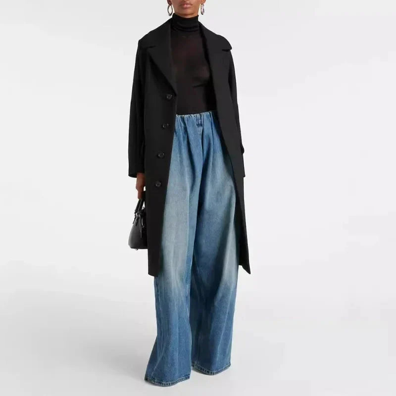 LUX Wide Leg Denim Pants