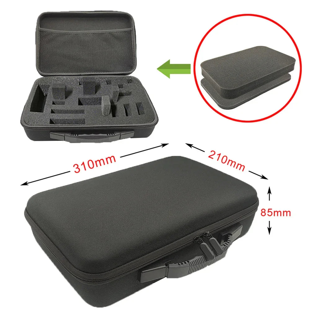 8 Slot Watch Storage Box Shockproof Watch Carry Case Organizer Protective Canvas EVA Hard Shell Zipper Watch Storage Case