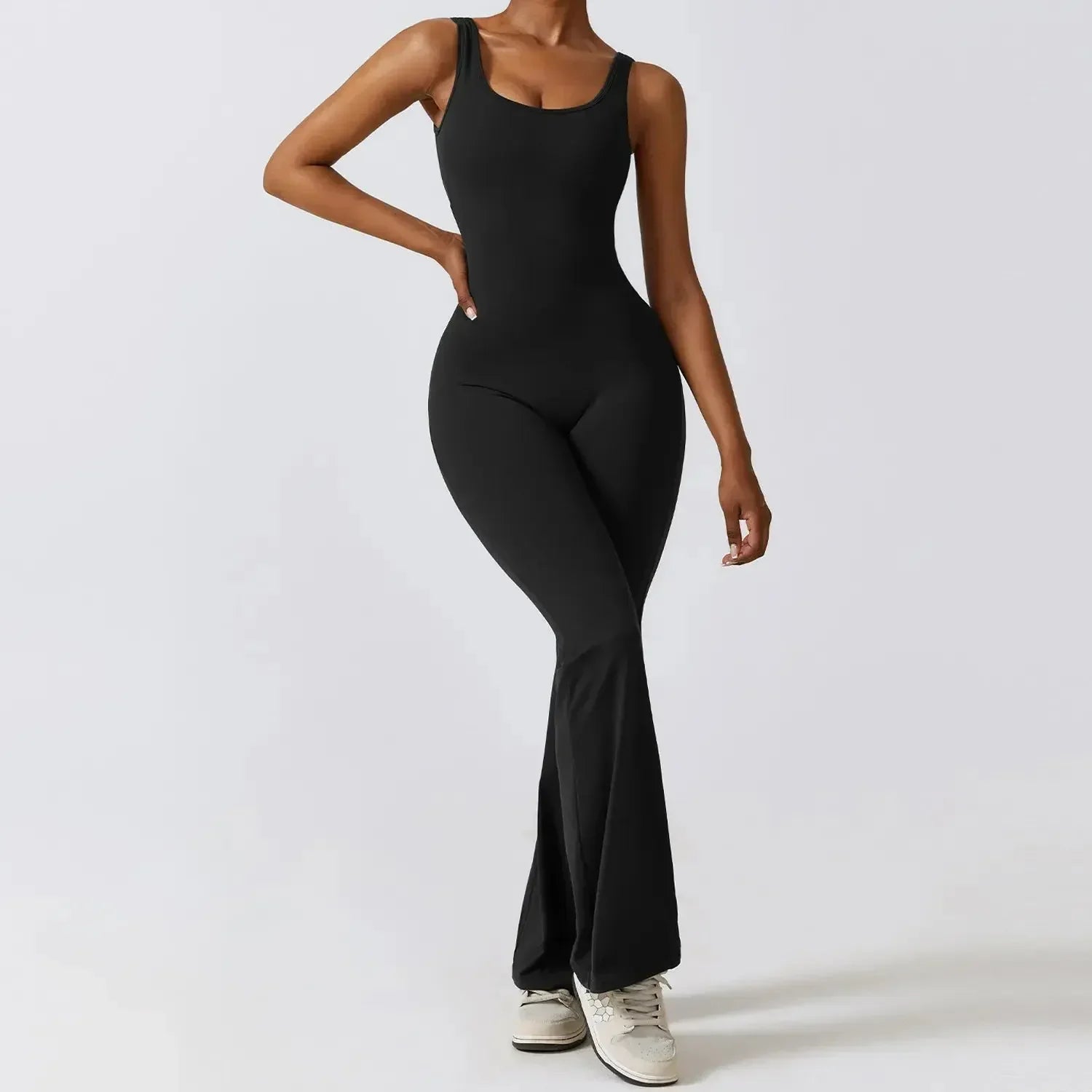 Wide Leg Sports Jumpsuit