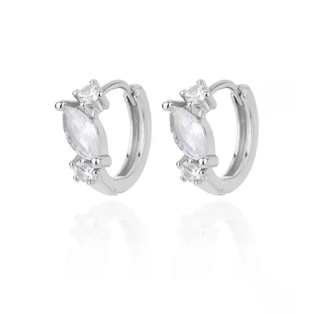 Lux Diva Stainless Steel Hoop Earrings