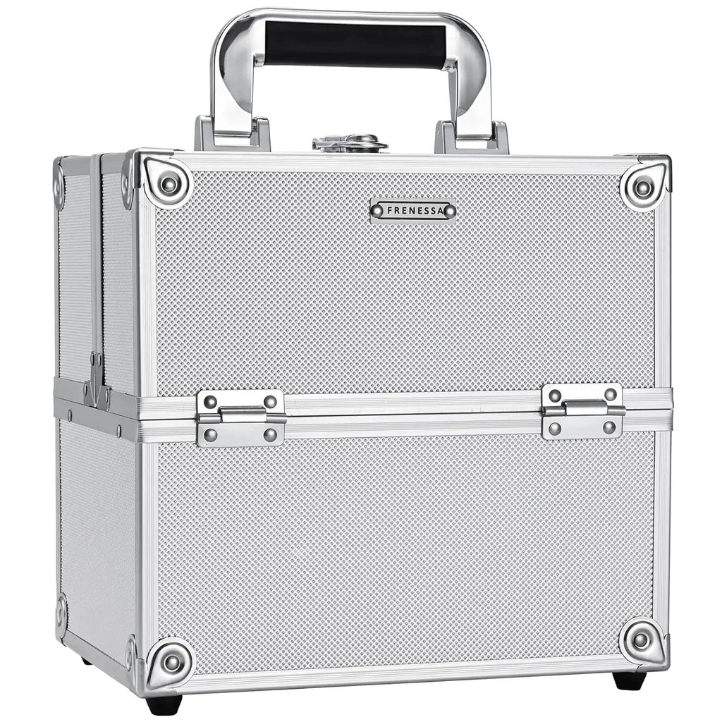 Makeup Case Portable Travel Alloy Cosmetics Make Up Storage Organizer Box Jewelry Nail Manicure Beauty Vanity Suitcase for Women