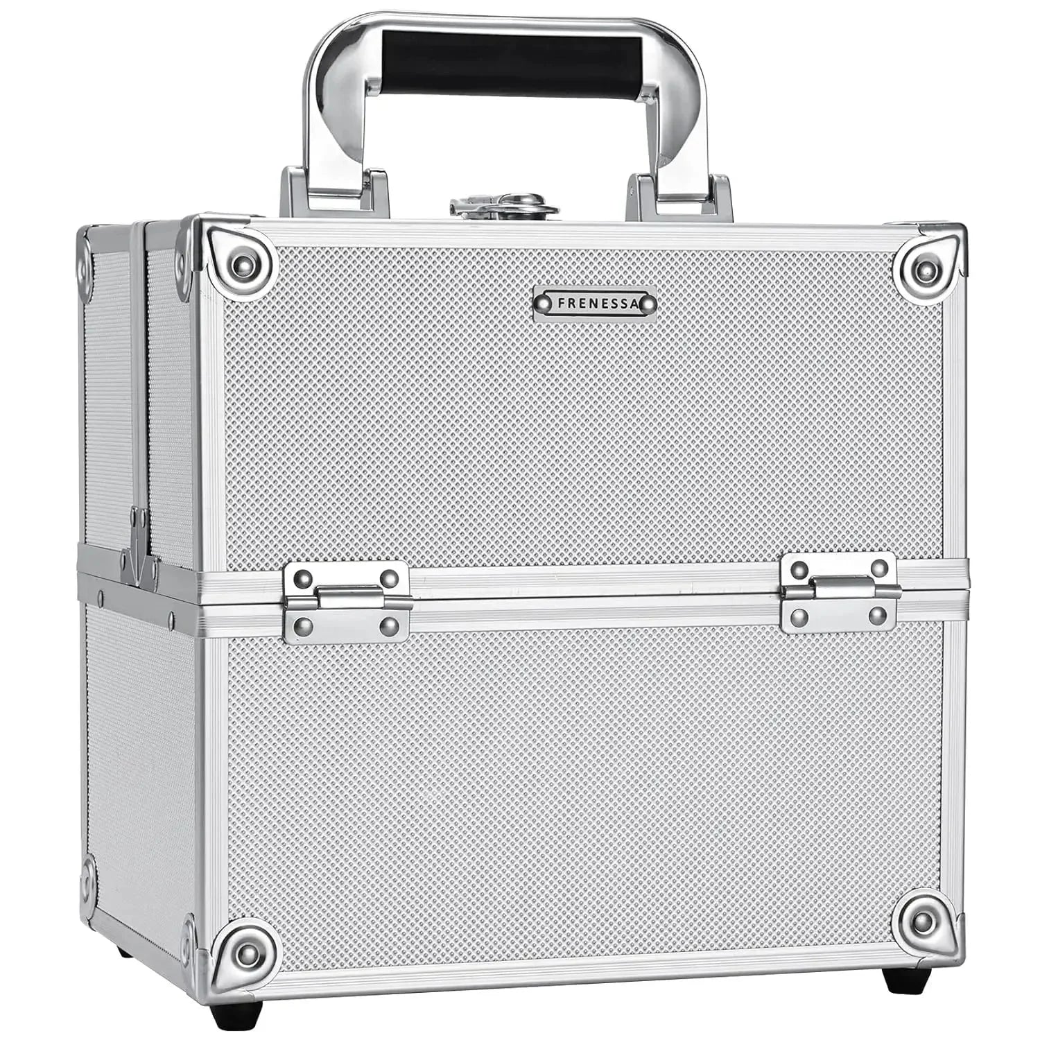 Makeup Case Portable Travel Alloy Cosmetics Make Up Storage Organizer Box Jewelry Nail Manicure Beauty Vanity Suitcase for Women