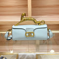 Leopard Handle Leather Bag