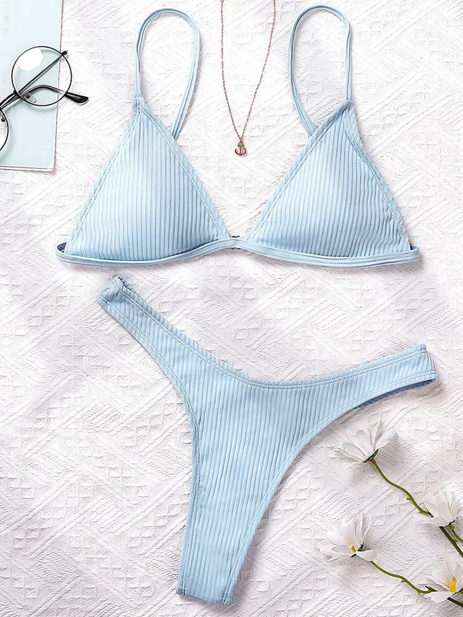 Bandeau Ribbed Bikini