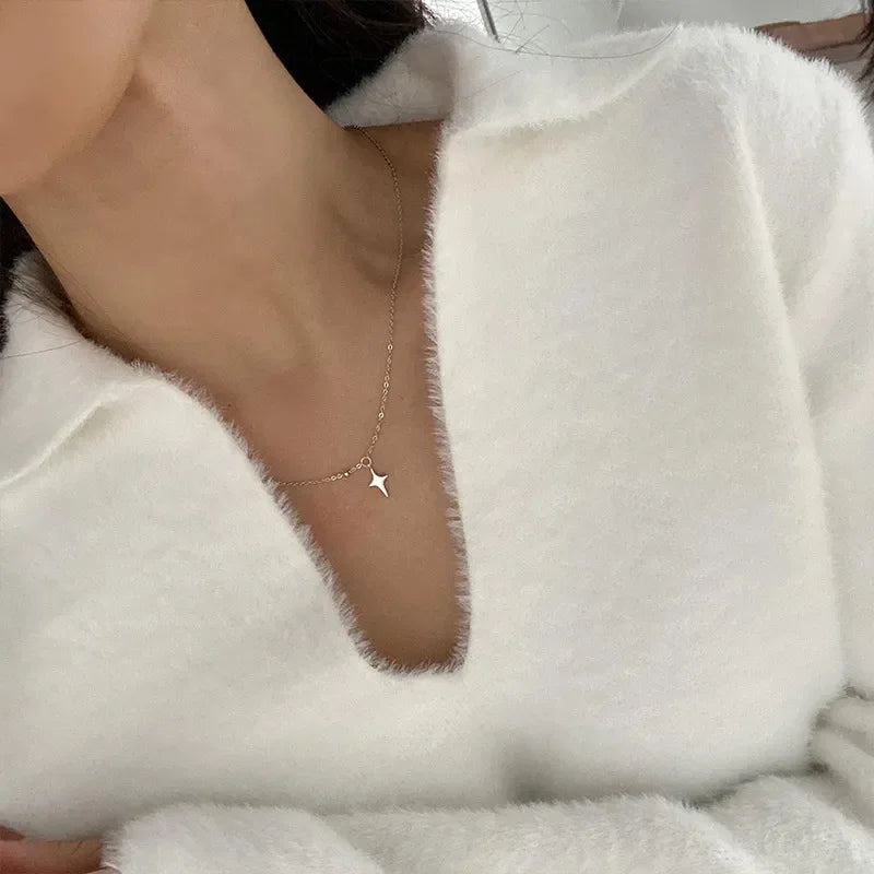 Dazzling Star & Moon Necklace