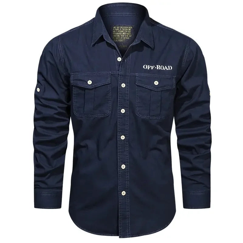 New Men's Casual Shirt 5XL 6XL Male Overshirt 2020 Military Cotton Shirts Men Brand Clothing Leisure Shirt Blouse AF1388