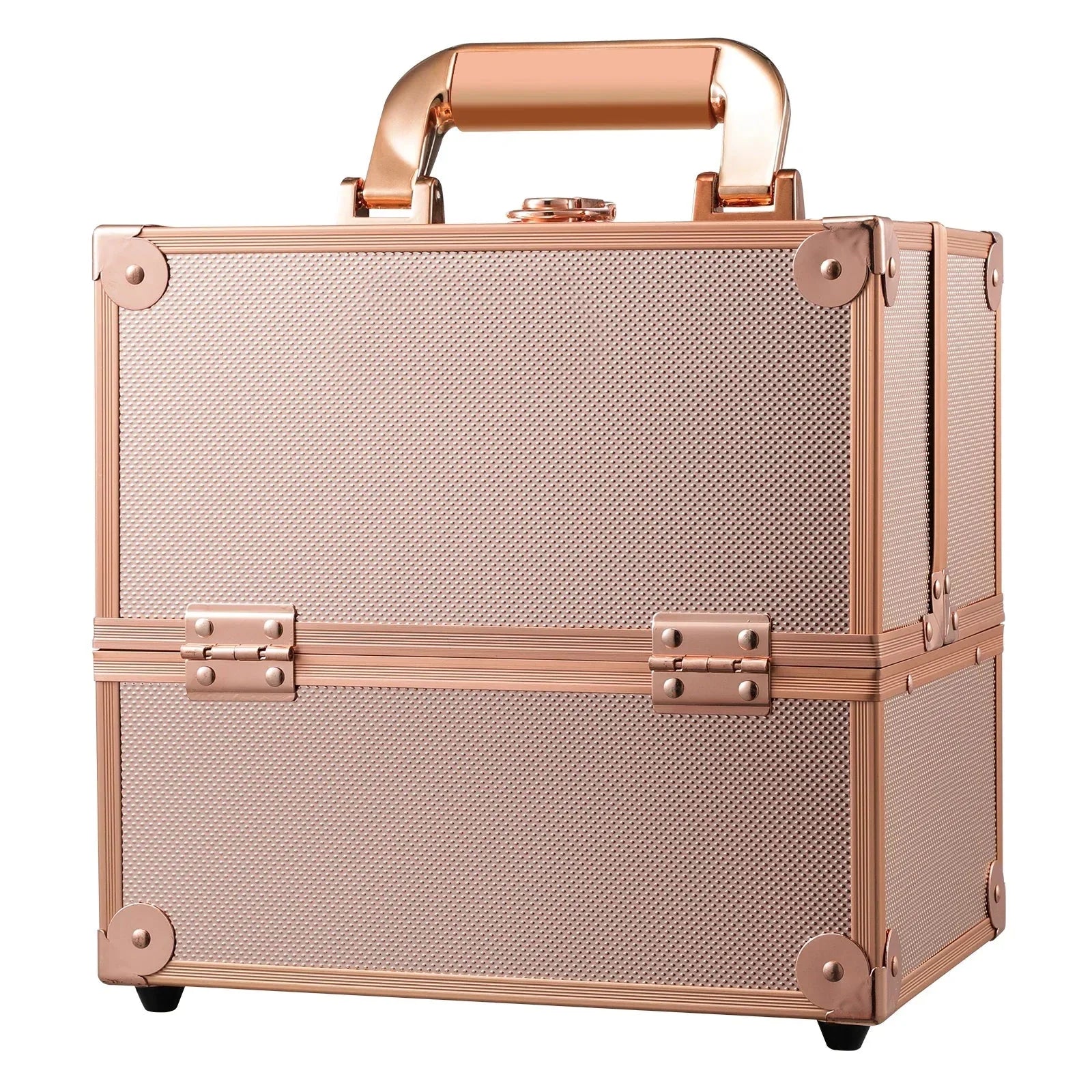 Makeup Case Portable Travel Alloy Cosmetics Make Up Storage Organizer Box Jewelry Nail Manicure Beauty Vanity Suitcase for Women
