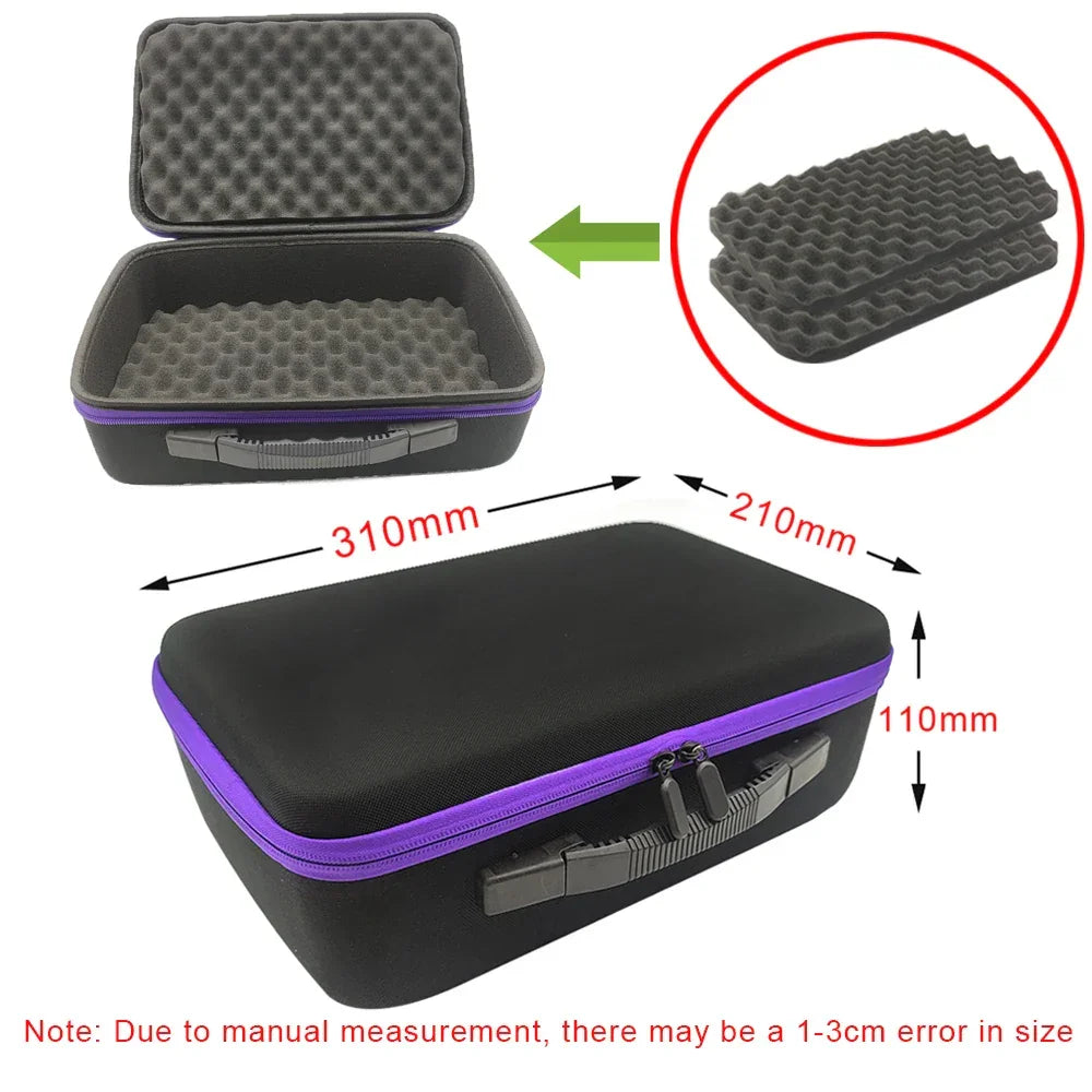 8 Slot Watch Storage Box Shockproof Watch Carry Case Organizer Protective Canvas EVA Hard Shell Zipper Watch Storage Case