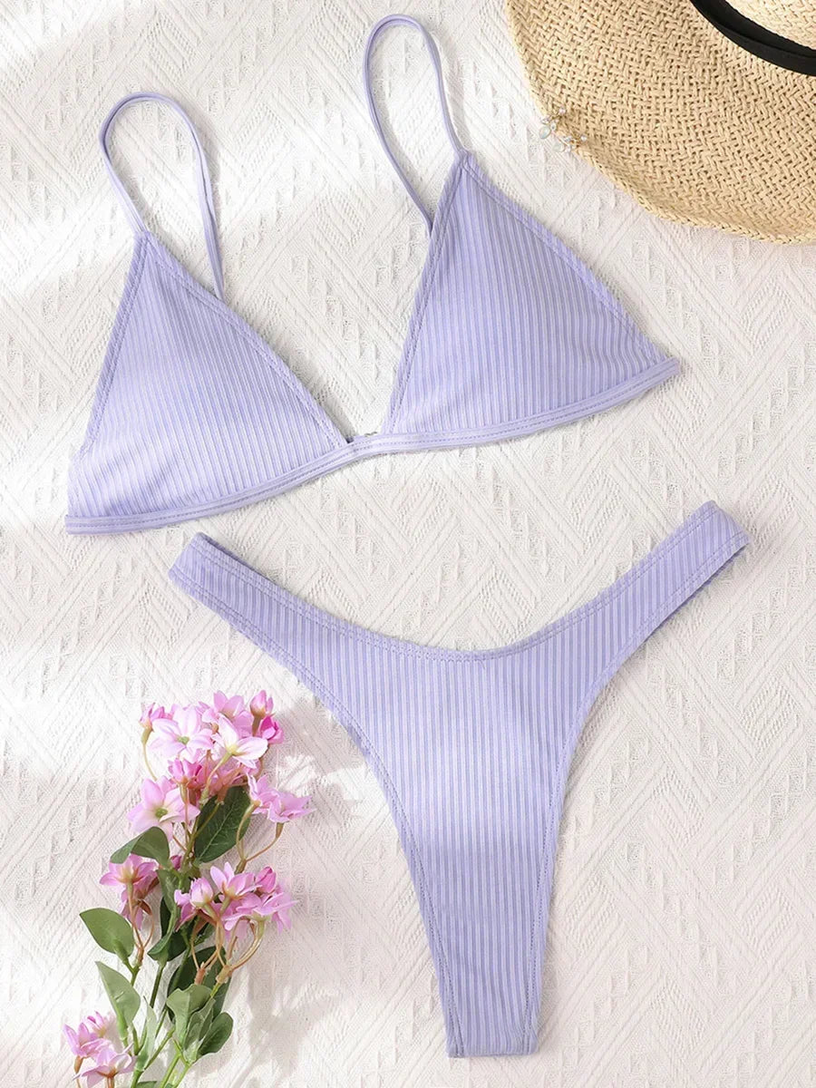 Bandeau Ribbed Bikini