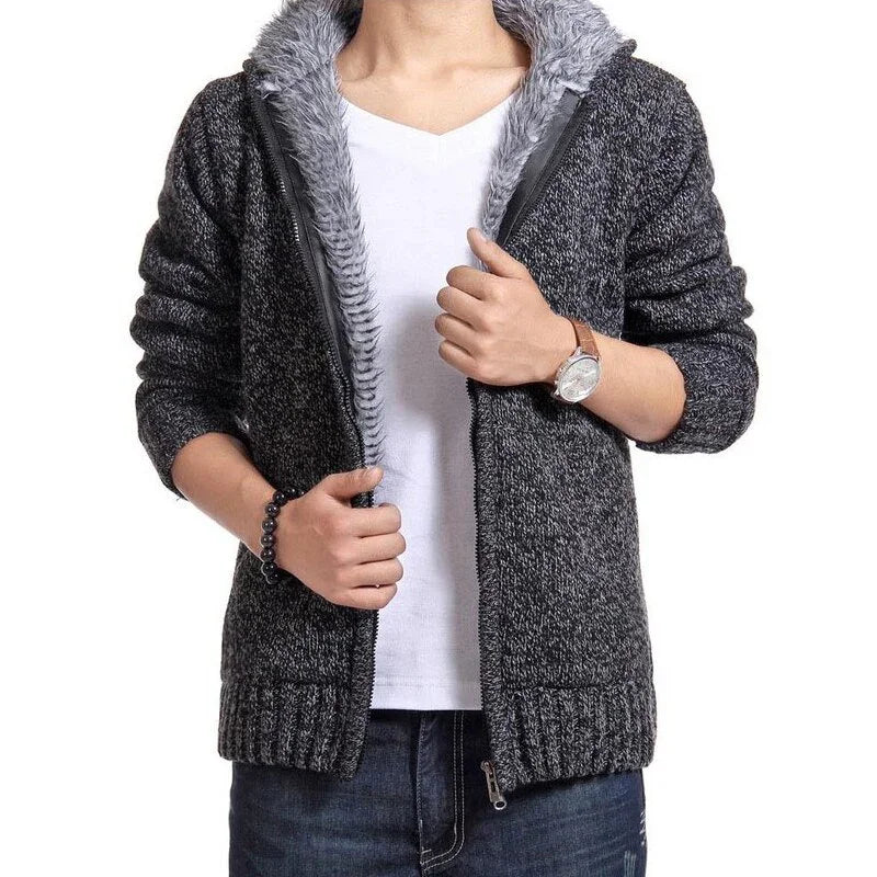 Men's Cold Weather Lined Sweater