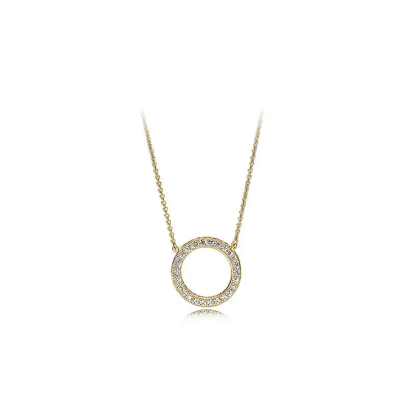 Friendship 925 Sterling Silver Zircon Necklace