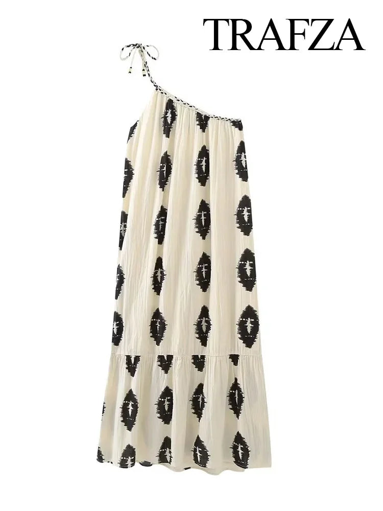Boho Resort Print Casual Dress