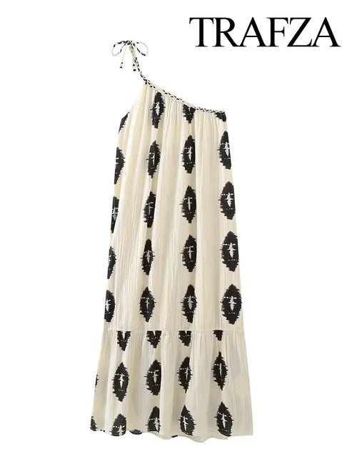 Boho Resort Print Casual Dress