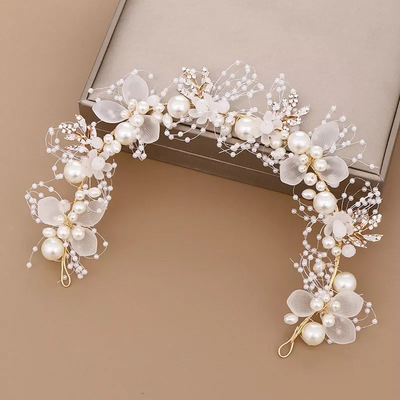 Pearl Crystal Bridal Headband