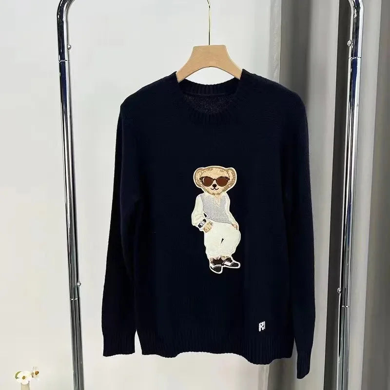 Designer Knit Bear Sweater