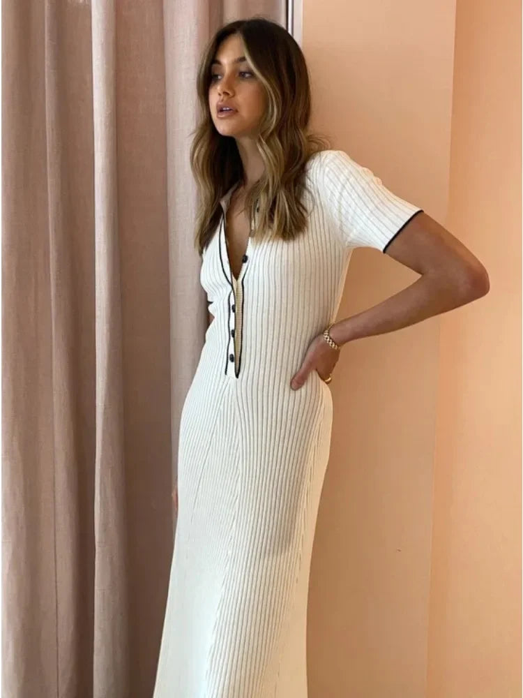 Madeline Short Sleeve Midi Dress