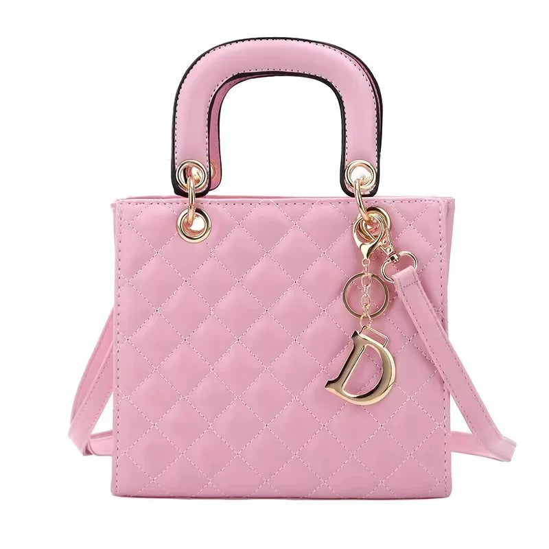 Diamond Stitch Handle Bag