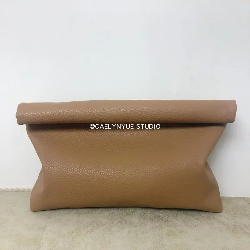 Soft Faux Leather Large Envelope Bag