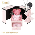 Eternal Rose Bear Box with Necklace