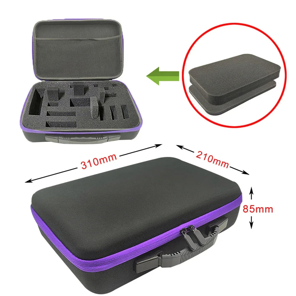 8 Slot Watch Storage Box Shockproof Watch Carry Case Organizer Protective Canvas EVA Hard Shell Zipper Watch Storage Case