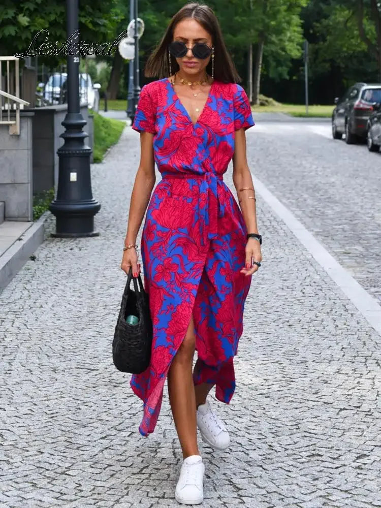 Everyday Floral Print Midi Dress