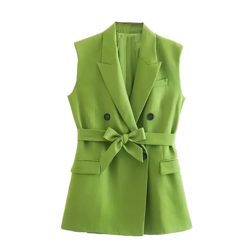 Monaco Vest & Wide Leg Pants Outfit