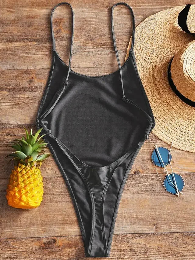 Sassy High Cut Thong Monokini