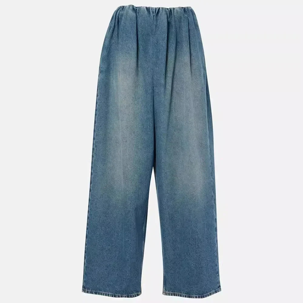 LUX Wide Leg Denim Pants