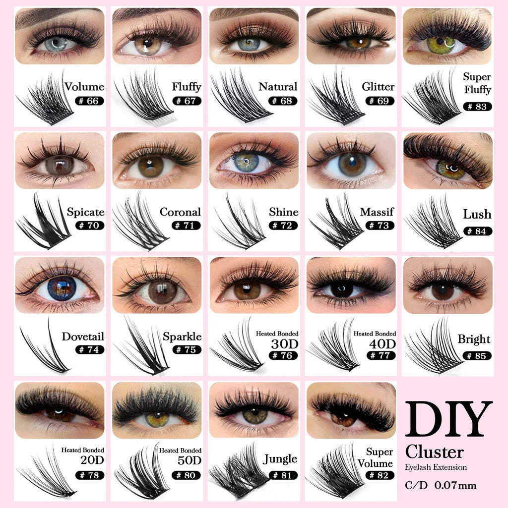 Natural Lashes Mixed Set