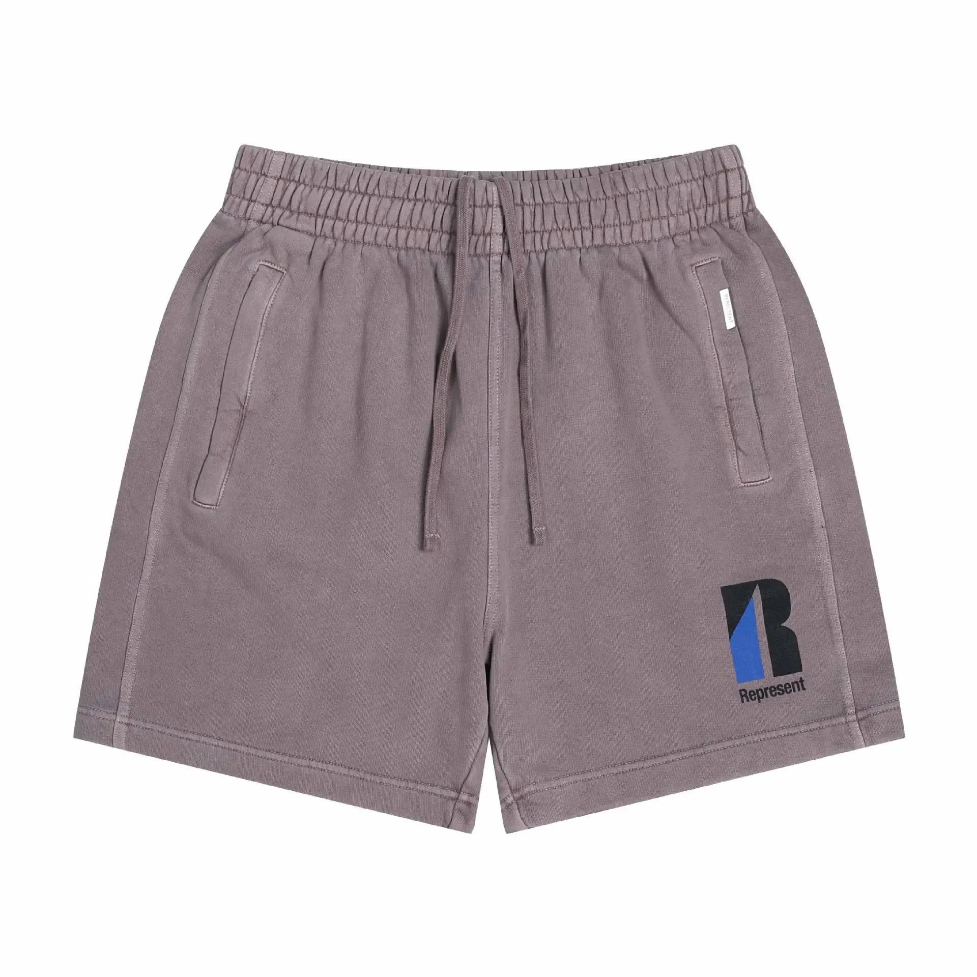 French Terry 100% Cotton Mens Casual Gym Sweat Shorts Relaxed Fit Heavyweight Loose Embroidered Logo Sport Shorts
