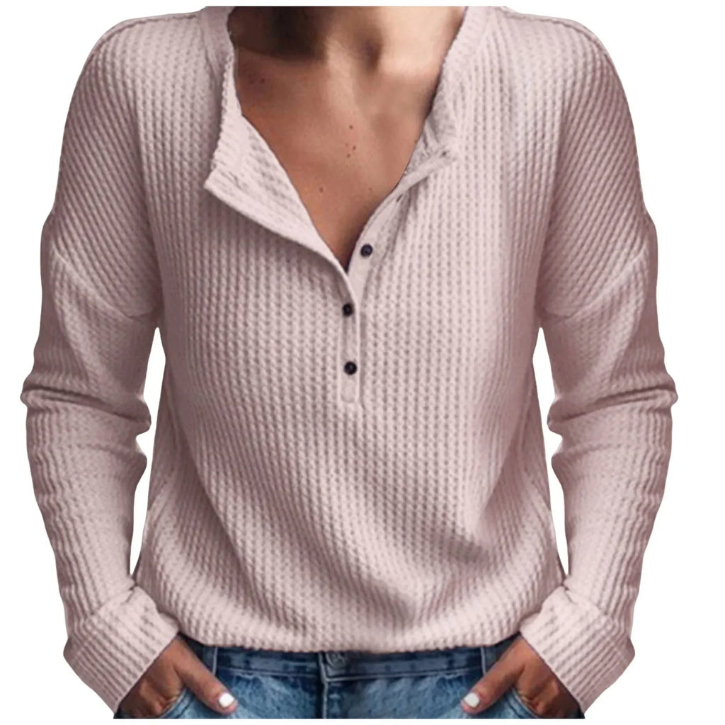 Women’s Waffle Long Sleeve Top