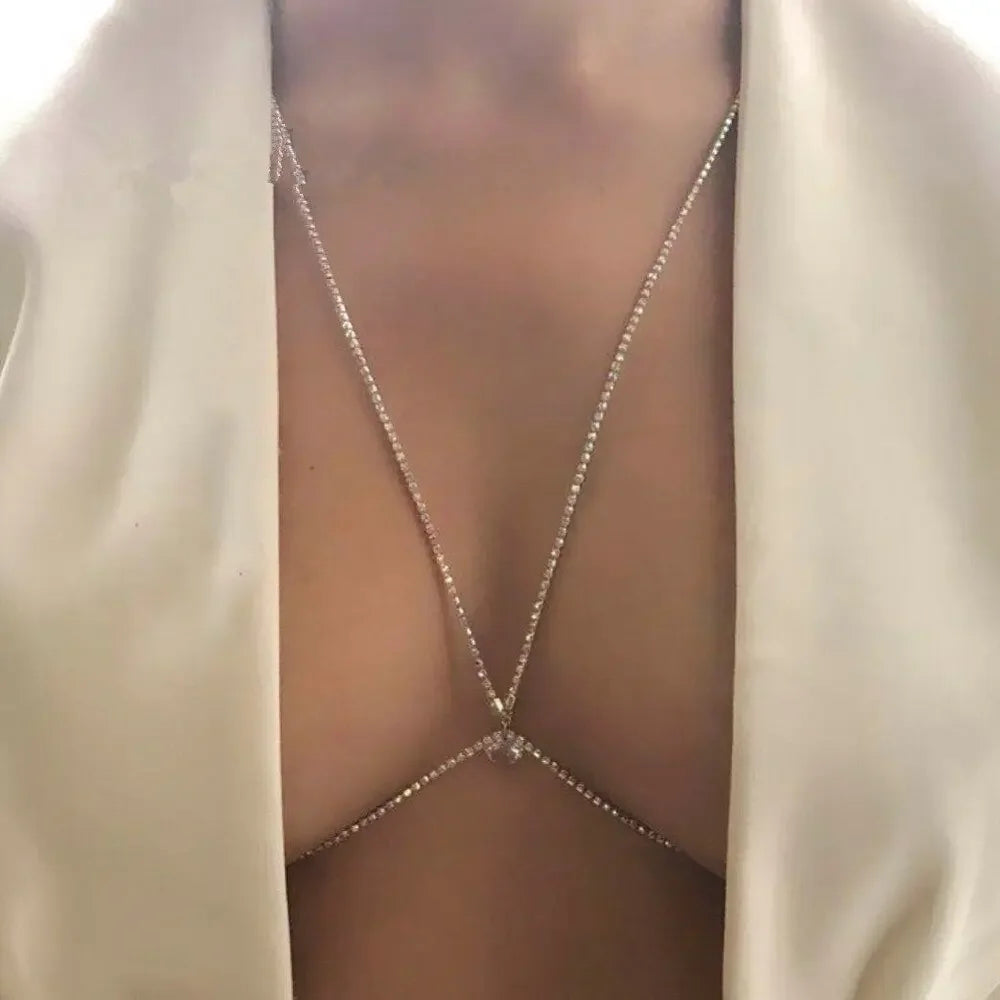 Bikini Beach Crossover Harness Necklace