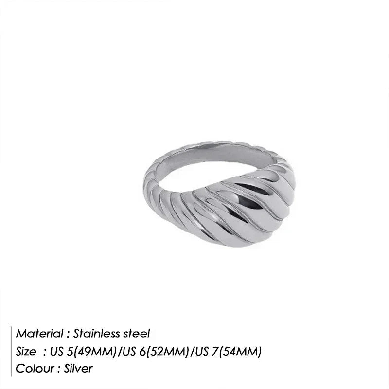 Fashion Ring 316L Stainless Steel Ring Anillo Ringen Mujer Women Rings Bague Couple Matching Jewlery Fashion Gifts Do not fade