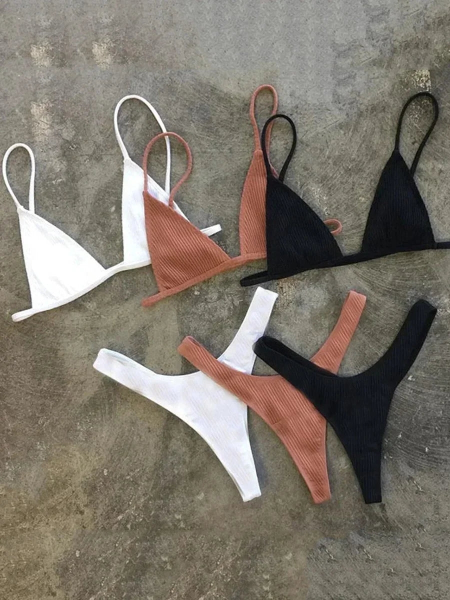 Bandeau Ribbed Bikini
