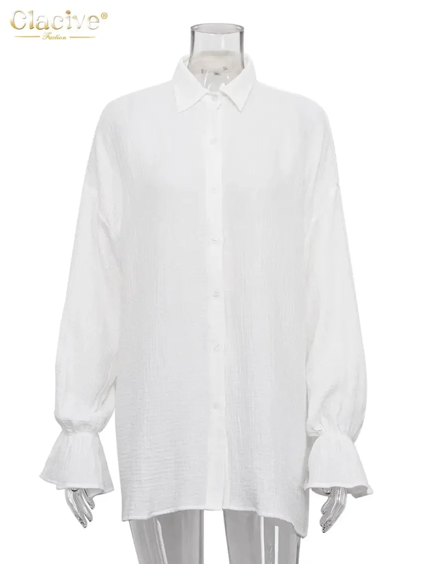 White Office Blouse 100%Cotton