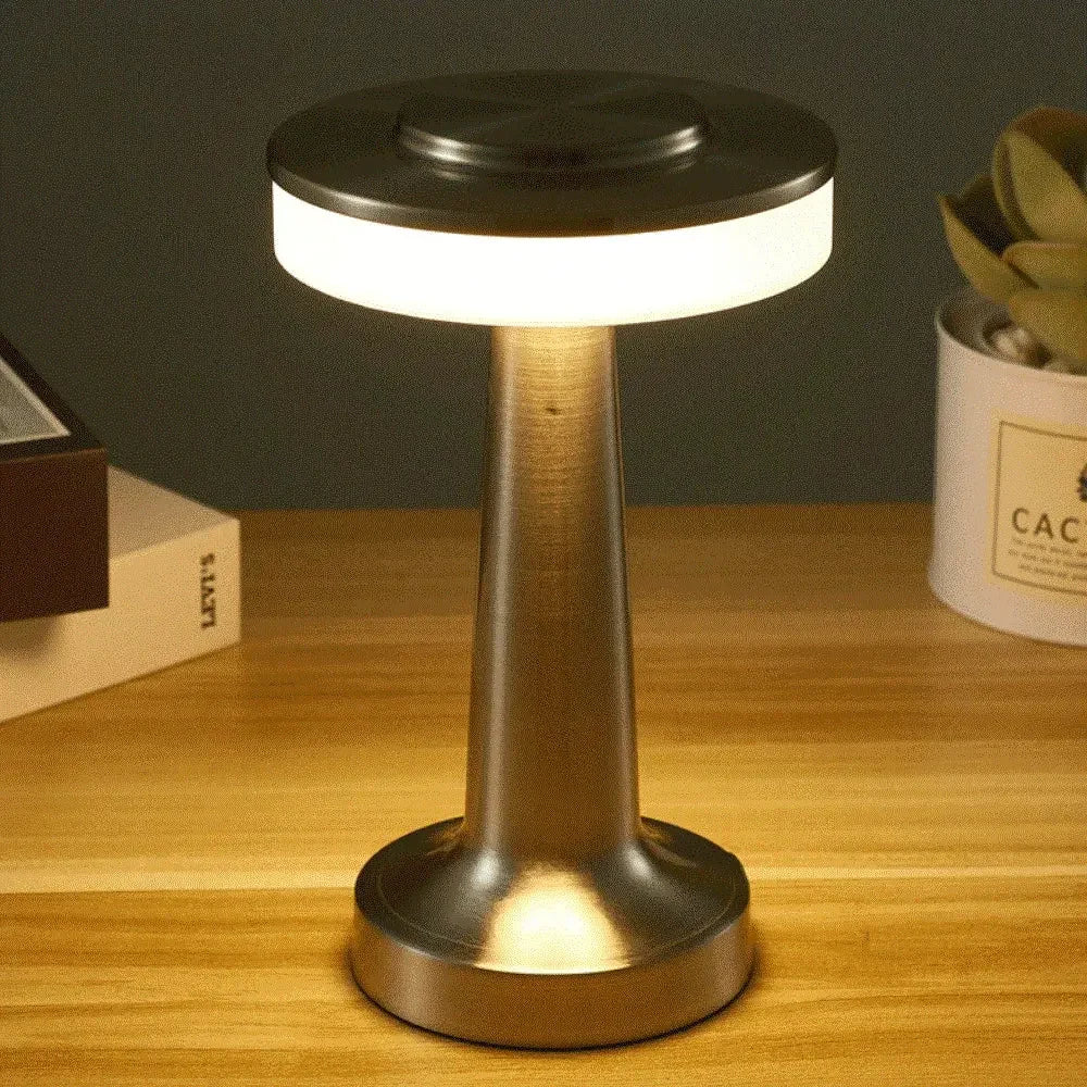 Retro Bar Table Lamp Led Rechargeable Desk Light Room Decor Lampe Camping Luces Bedroom Coffee Decoration Chambre Night Lights