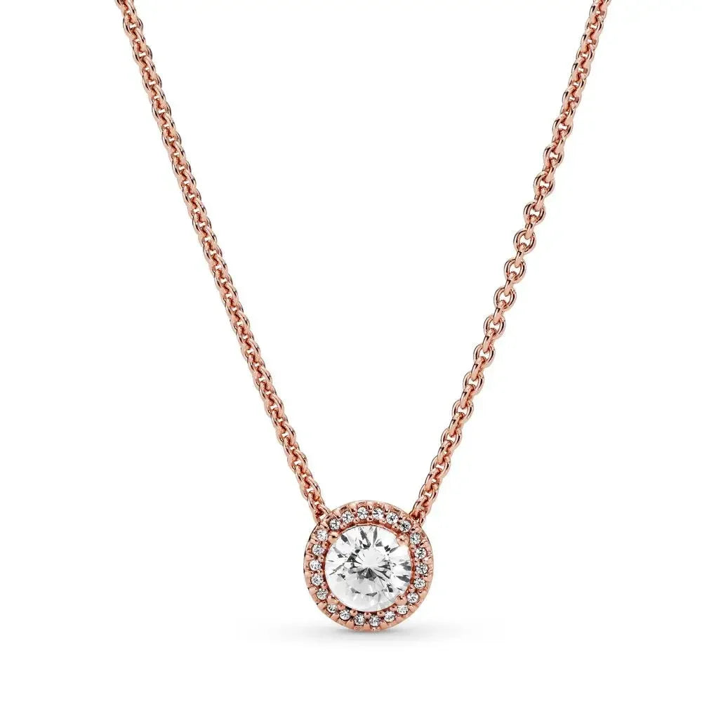 Friendship 925 Sterling Silver Zircon Necklace