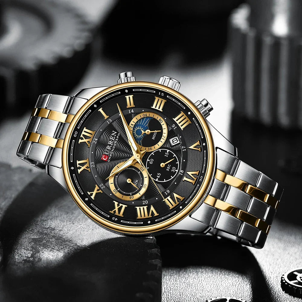 Men’s Chronograph Wristwatch with Auto Date