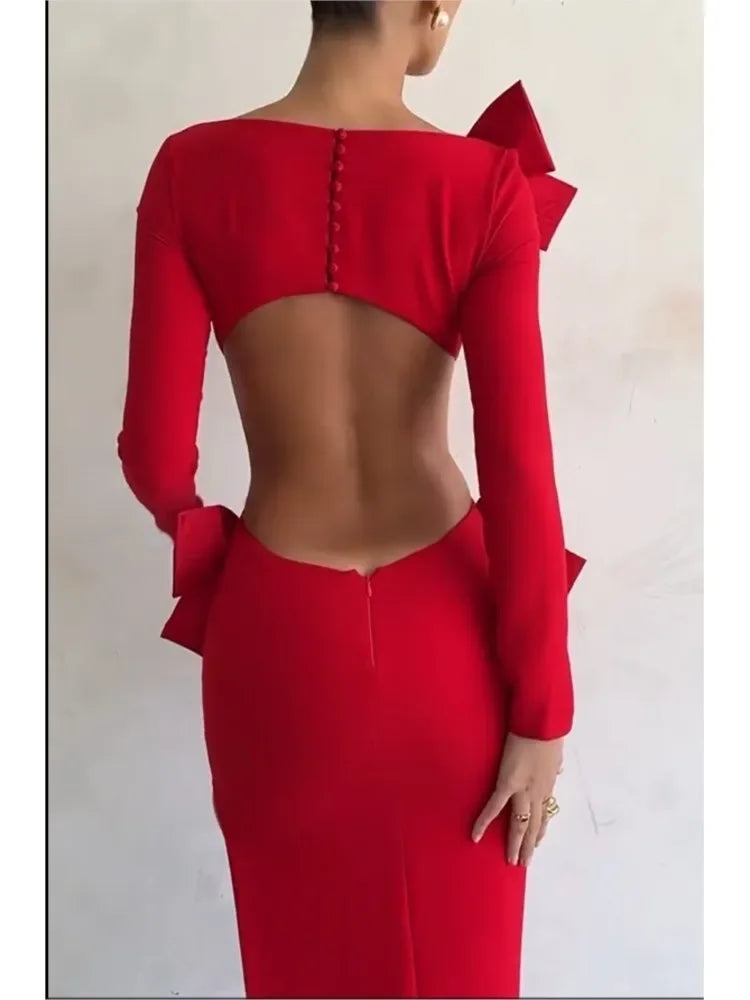 Cupid Backless Maxi Gown