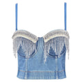 Irene Tinnie Sexy Cute Hole Cartoon Decoration Push Up Bustier Women's Bralette Cropped Top Vest Plus Size