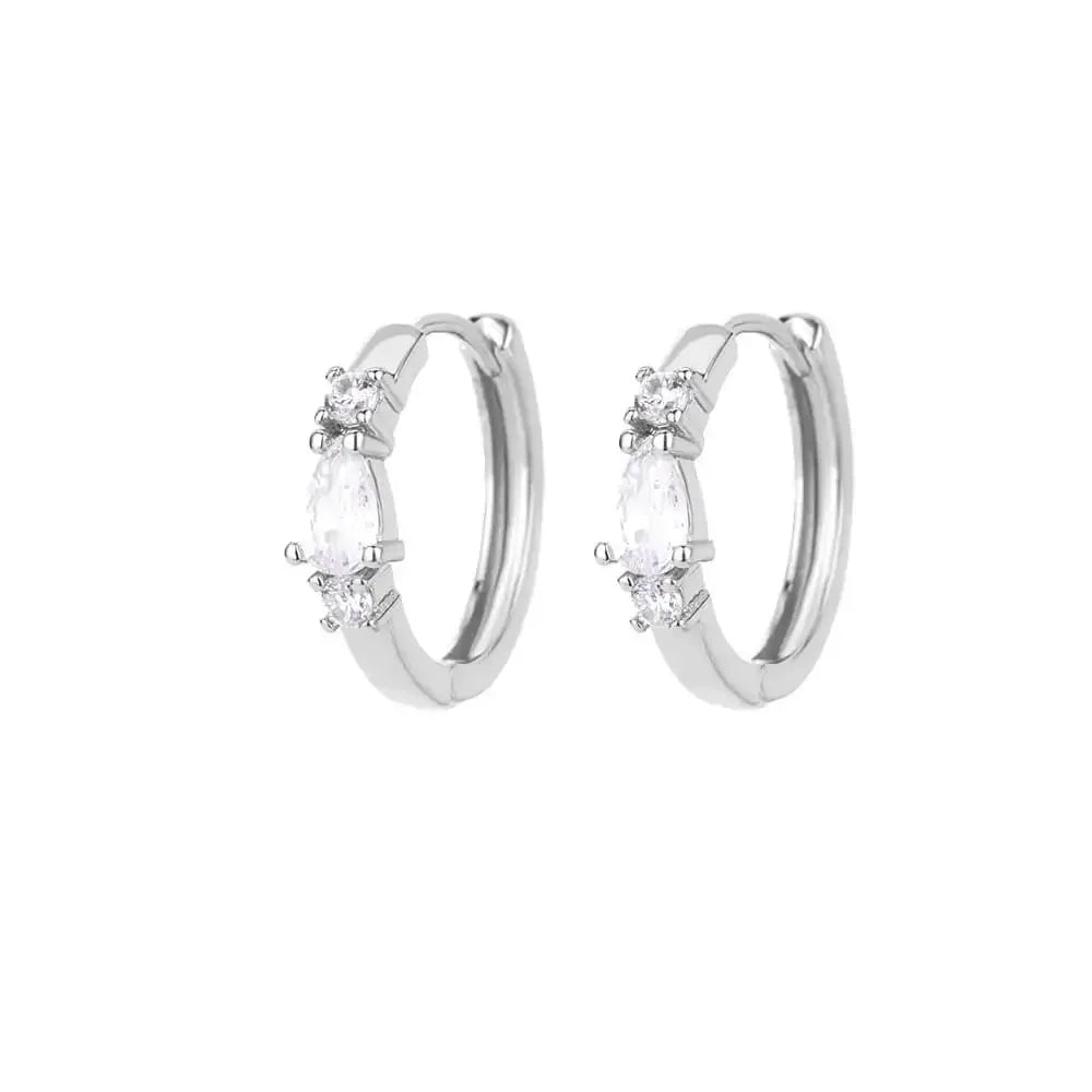 Lux Diva Stainless Steel Hoop Earrings
