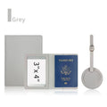 Custom Passport Holder Luggage Tag Set PU Leather