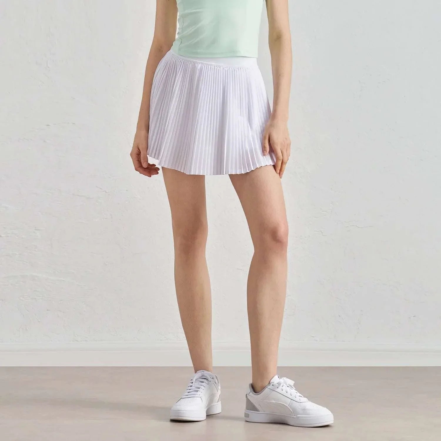 High Waist Pleated Tennis Dress With Pockets