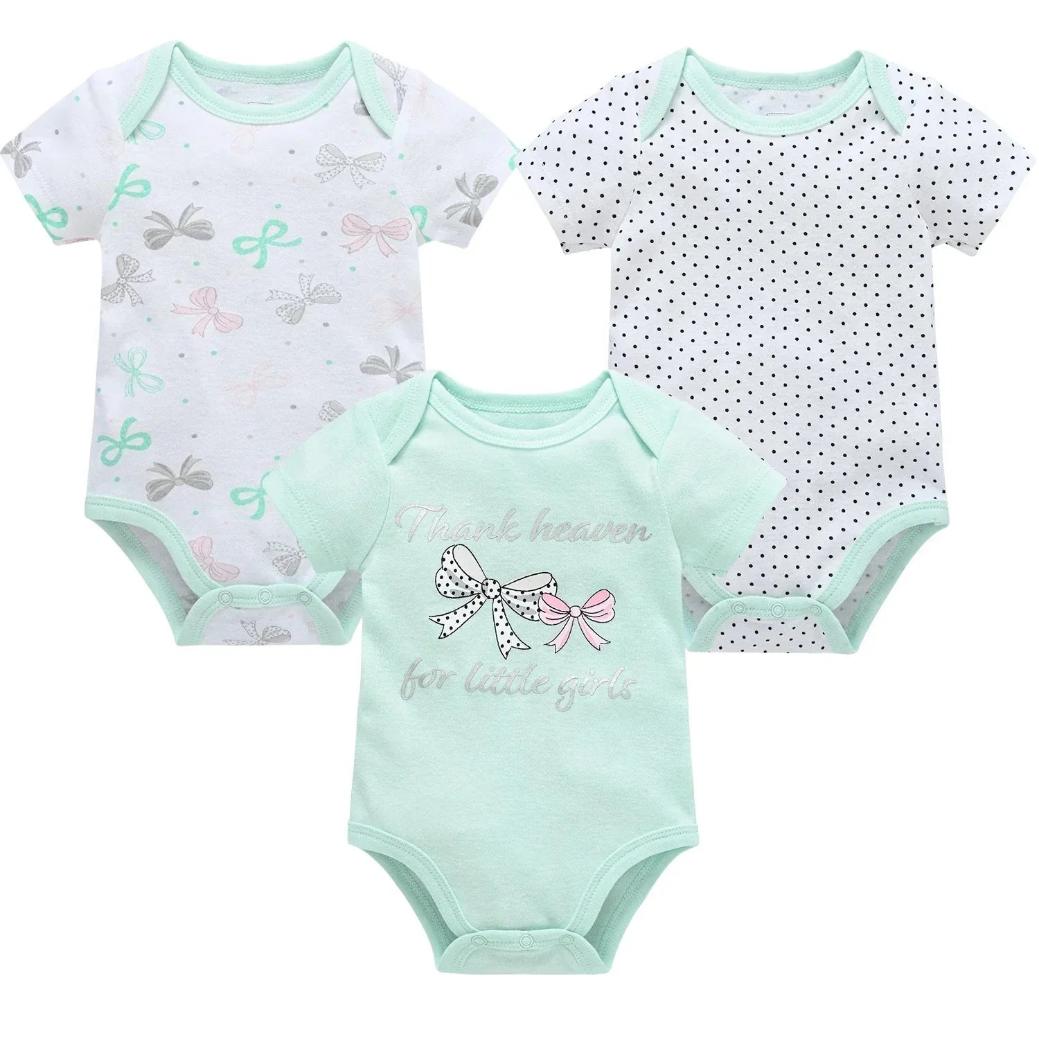 3/6 pcs a lot Baby Girls Clothes  pour nouveaux Cotton Short Sleeve Girl Bodysuit 0-12 Months Newborn Boys Clothing Toddler